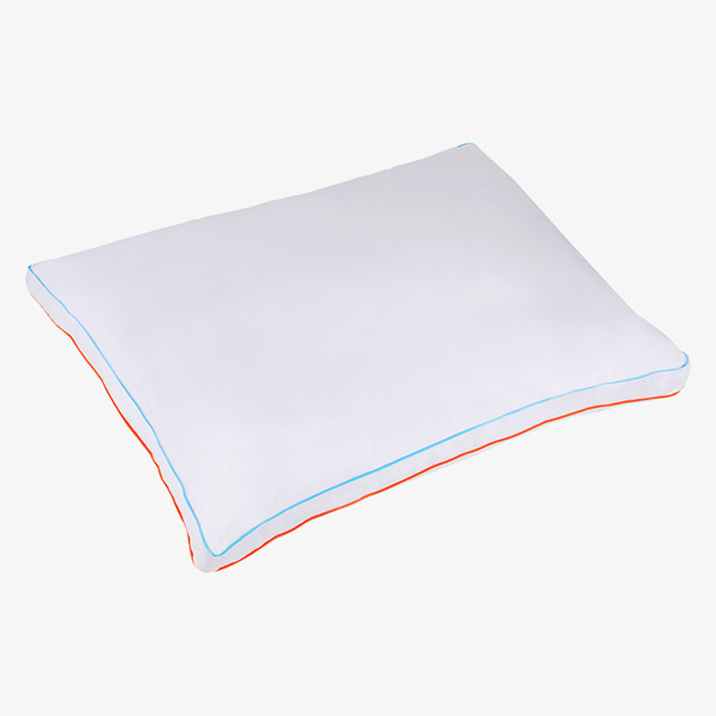 홈 침대 베개 흰색 호텔 233TC면 베개 파이핑 다른 색상과 함께 푹신한 거셋